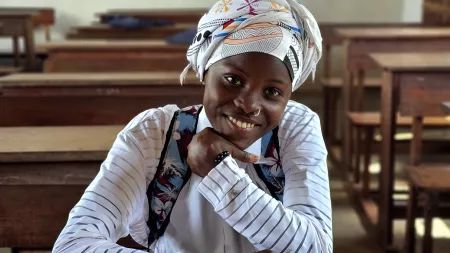 Farsana, a student from Cabo Delgado in Northern Mozambique