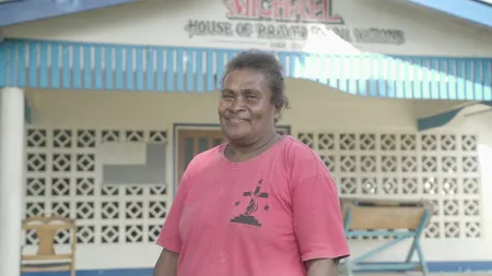 Shirley is part of a women’s savings group, supported by CARE and our partners in Solomon Islands