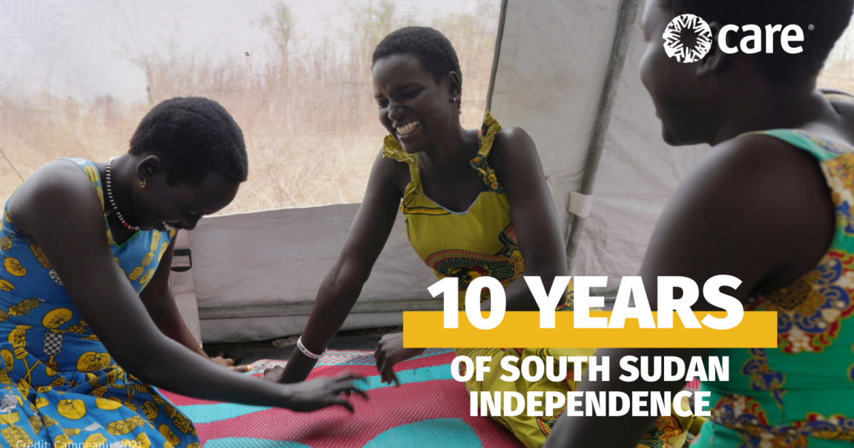 As South Sudan turns 10 amidst the worst humanitarian situation in its  short history, women and girls offer a path to a brighter future if they  are properly supported, says CARE