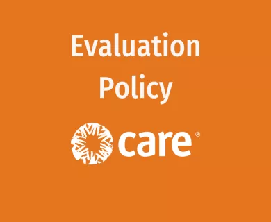 CARE's Evaluation Policy document